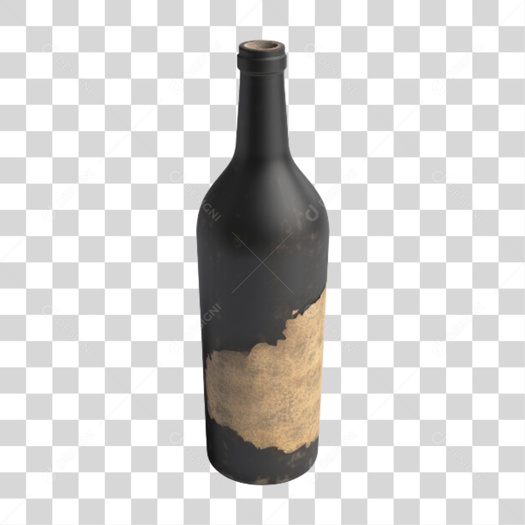 Litro de Vinho Antigo PNG Transparente