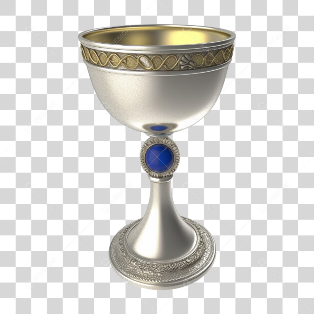 Taça de Metal PNG Transparente