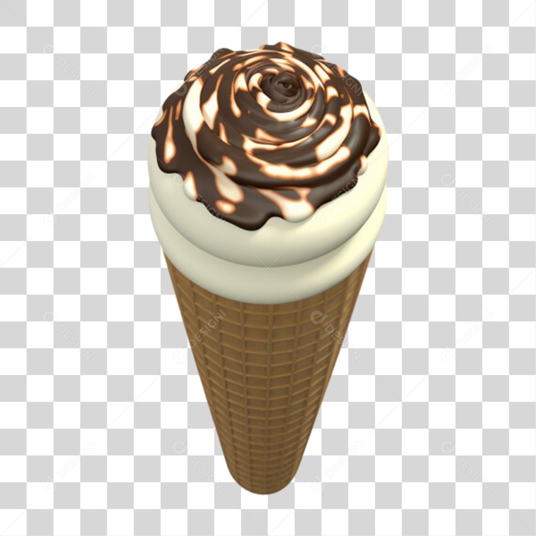 Sorvetes Sabores Casquinha PNG Transparente