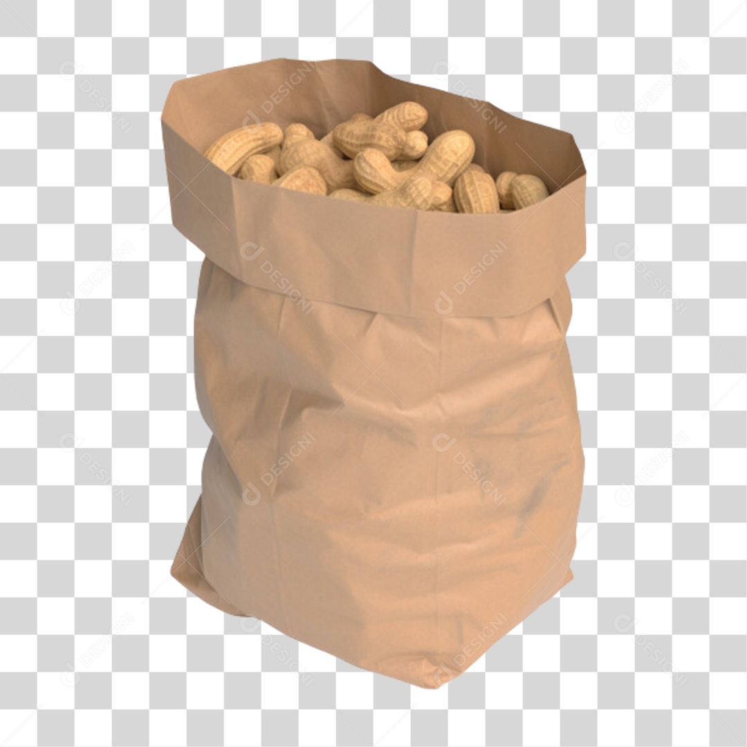 Saco de Amendoim PNG Transparente