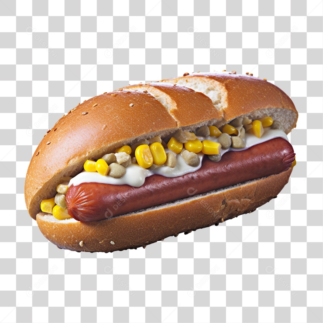 Hot-Dog Lanche PNG Transparente