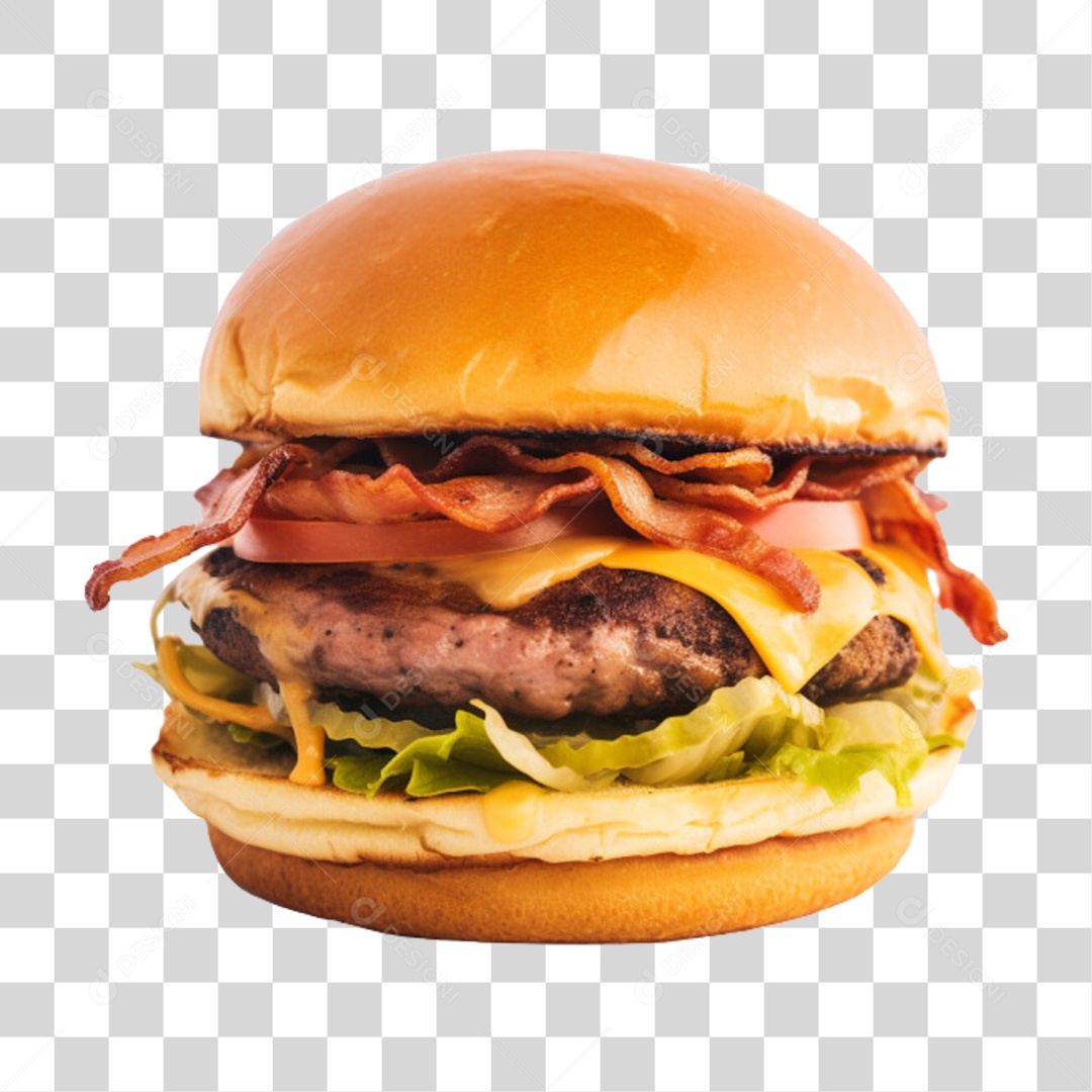 Lanche Hambúrguer PNG Transparente