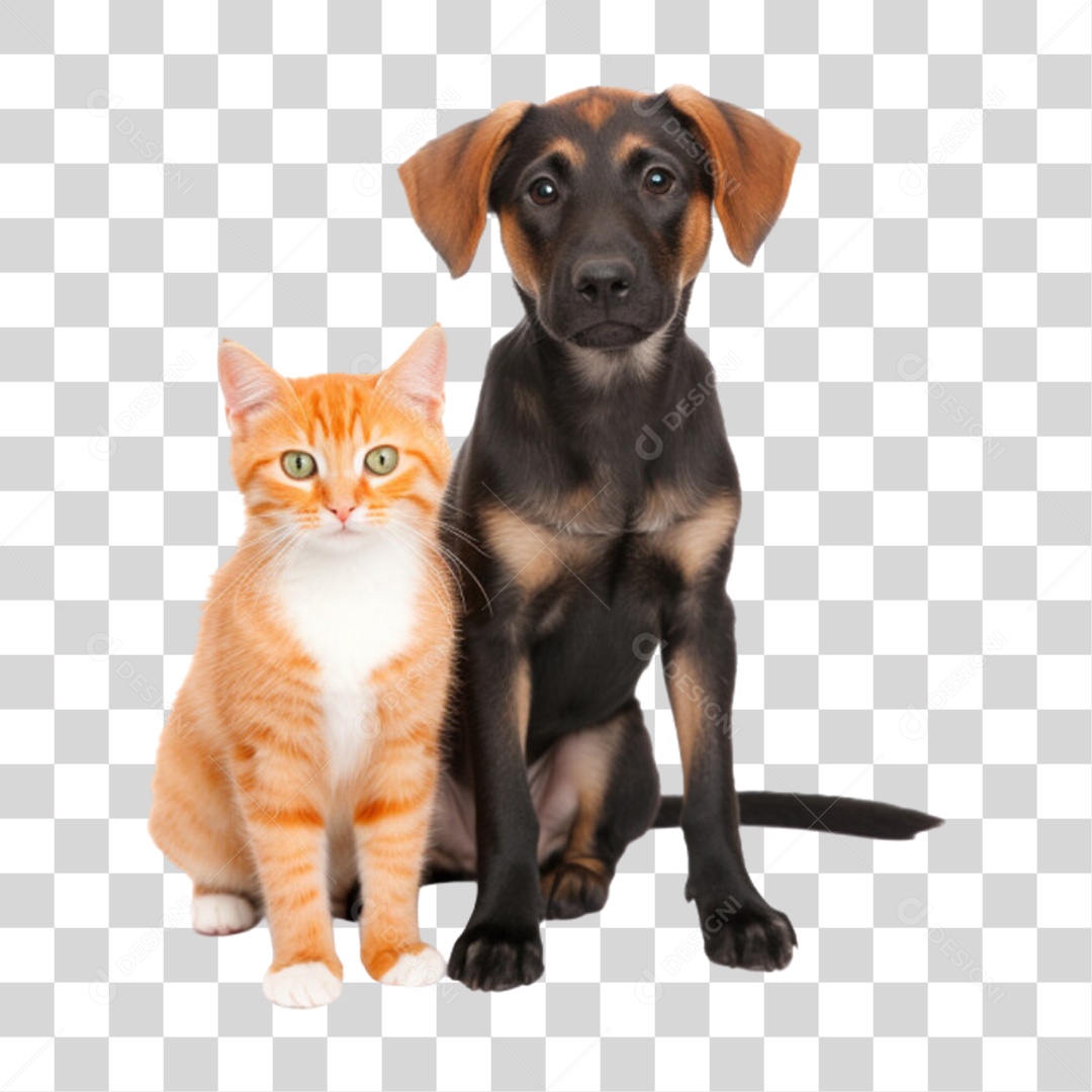 Pets Animal de Estimação Cão e Gato PNG Transparente