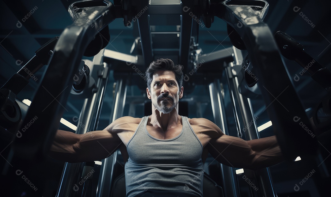 Pessoas jovens praticando musculação