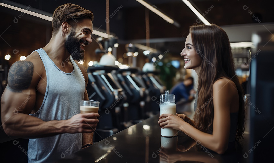 Pessoas jovens praticando musculação