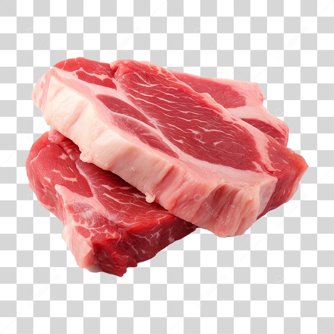 Pedaços de Carnes Cortadas PNG Transparente