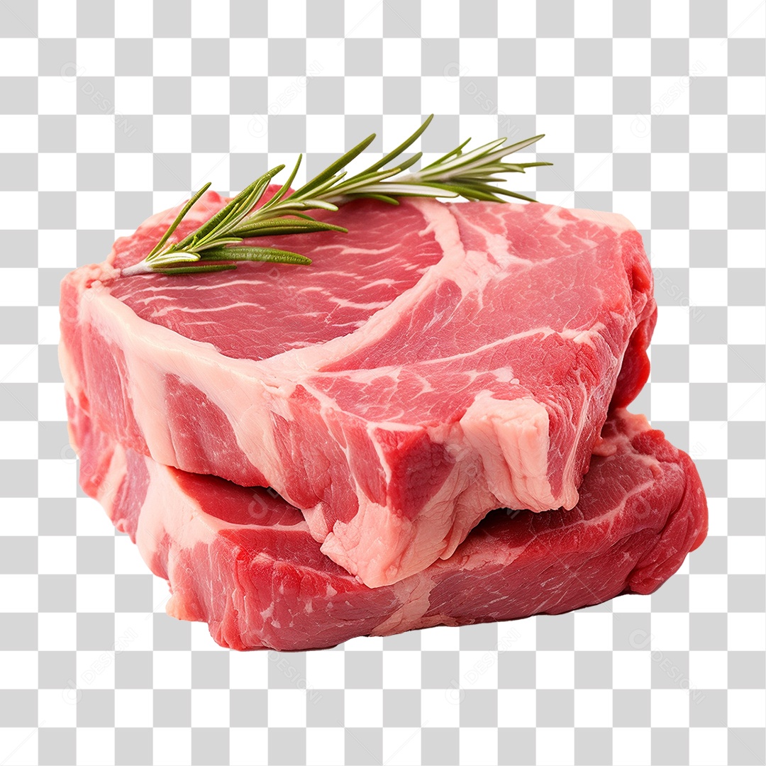 Pedaços de Carnes Cortadas PNG Transparente