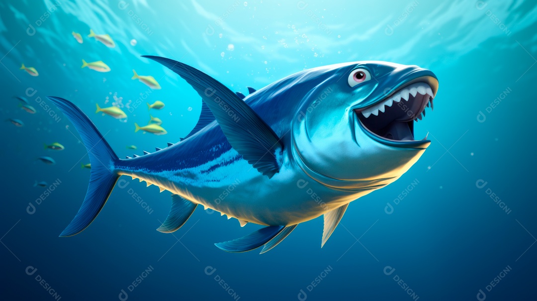 Dia Mundial do Atum, 2 de maio, estilo Desenho 3D.