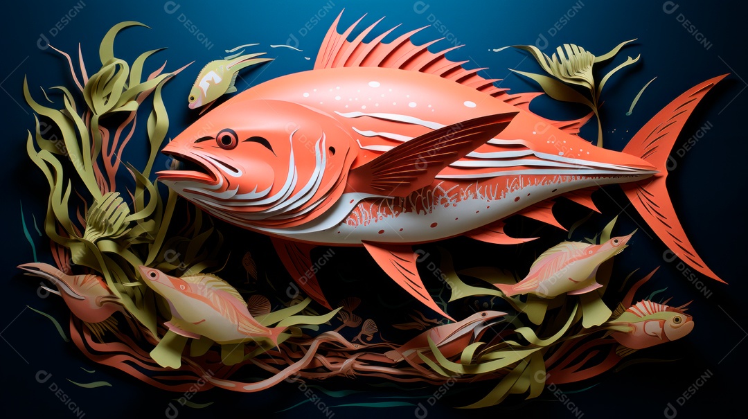 Dia Mundial do Atum, 2 de maio, estilo Desenho 3D.