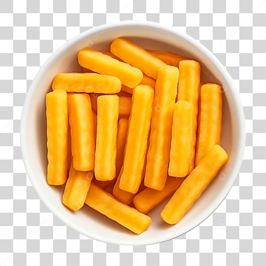 Porção de Batata Frita PNG Transparente