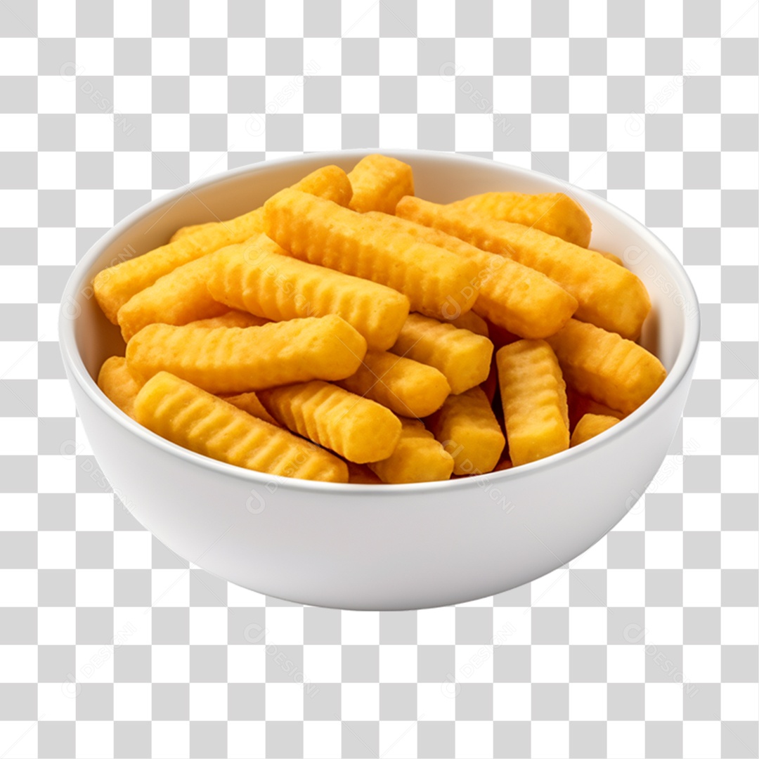 Porção de Batata Frita PNG Transparente