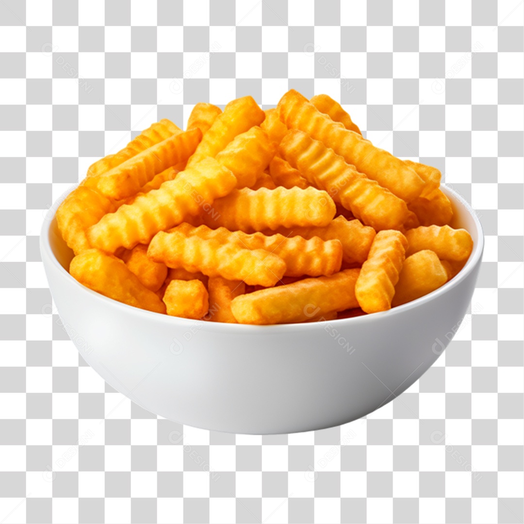 Porção de Batata Frita PNG Transparente