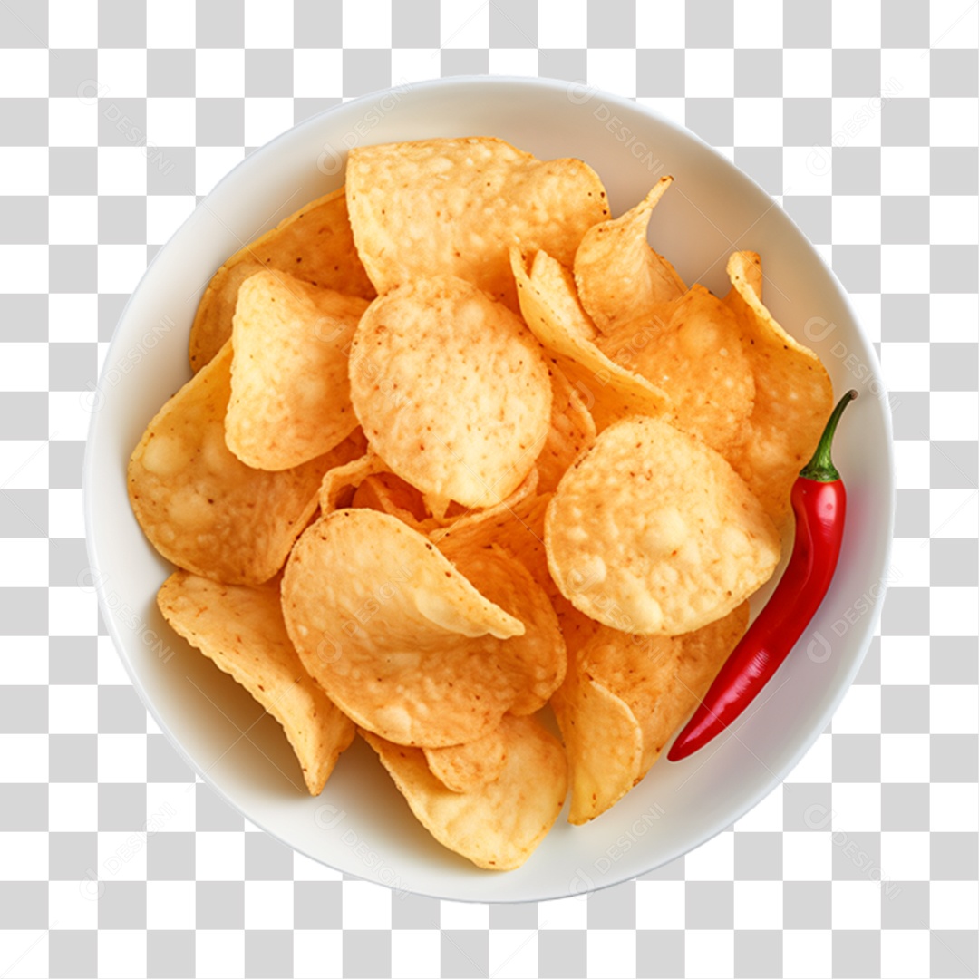 Porção de Batata Frita PNG Transparente