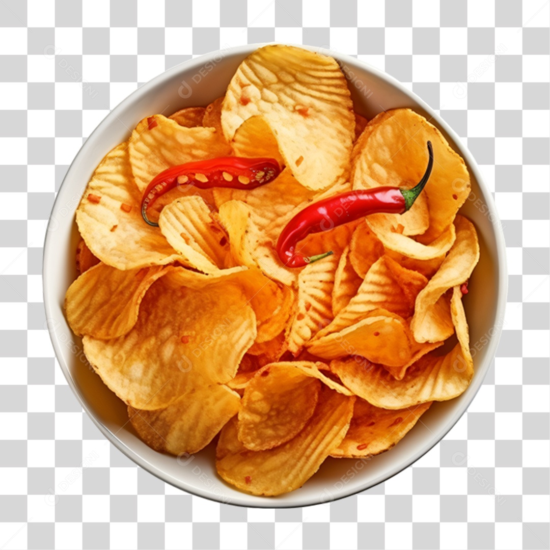 Porção de Batata Frita PNG Transparente