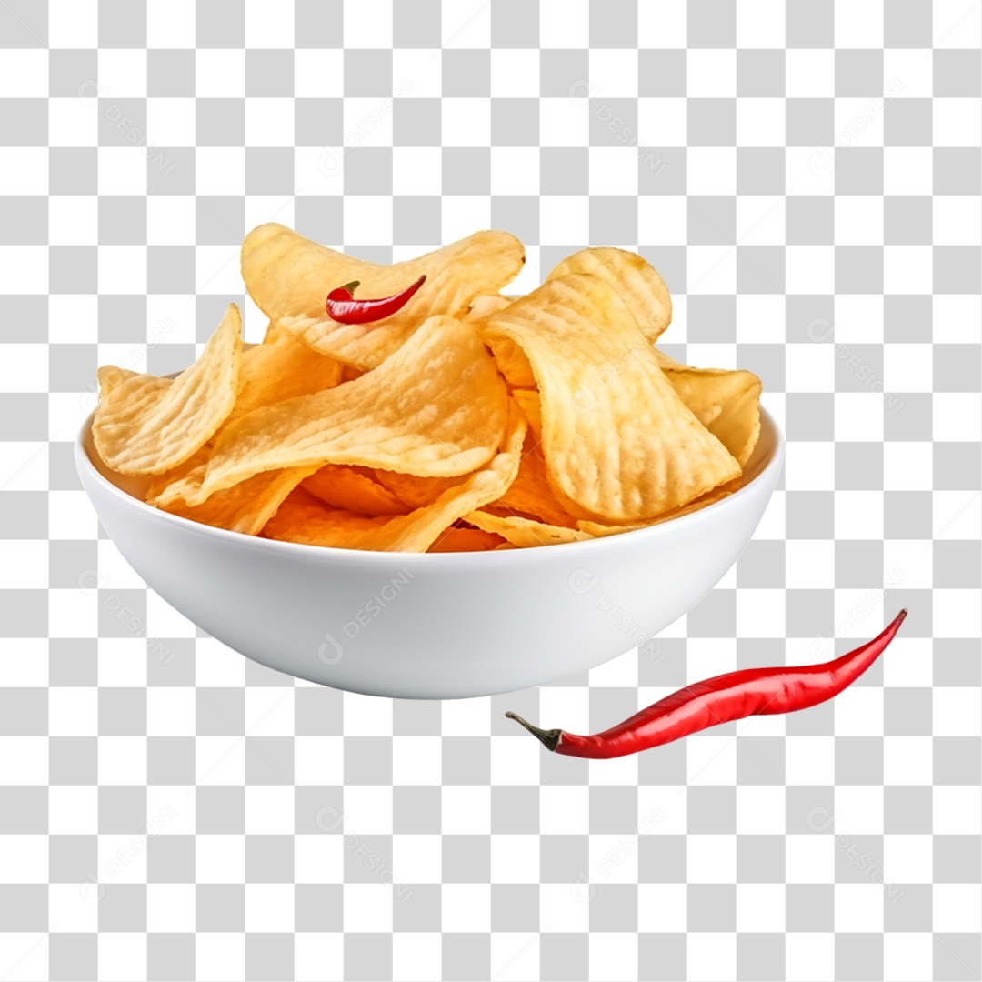 Porção de Batata Frita PNG Transparente