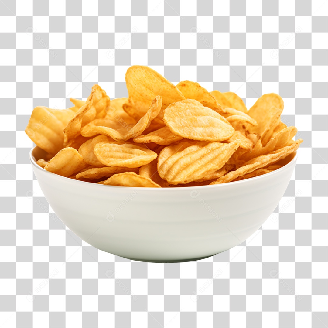Porção de Batata Frita PNG Transparente