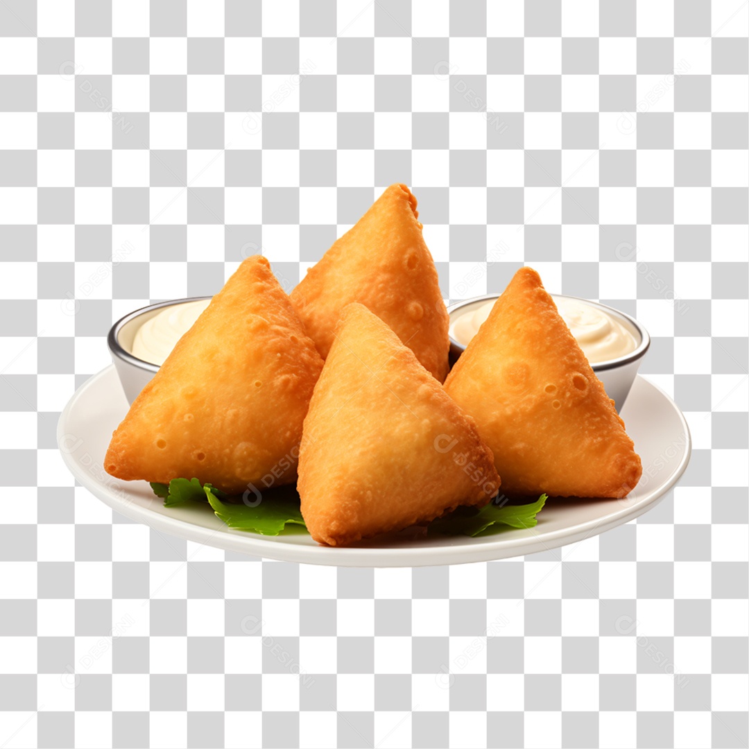 Salgados Fritos Lanches PNG Transparente