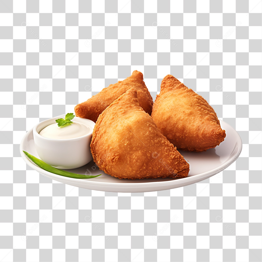 Salgados Fritos Lanches PNG Transparente