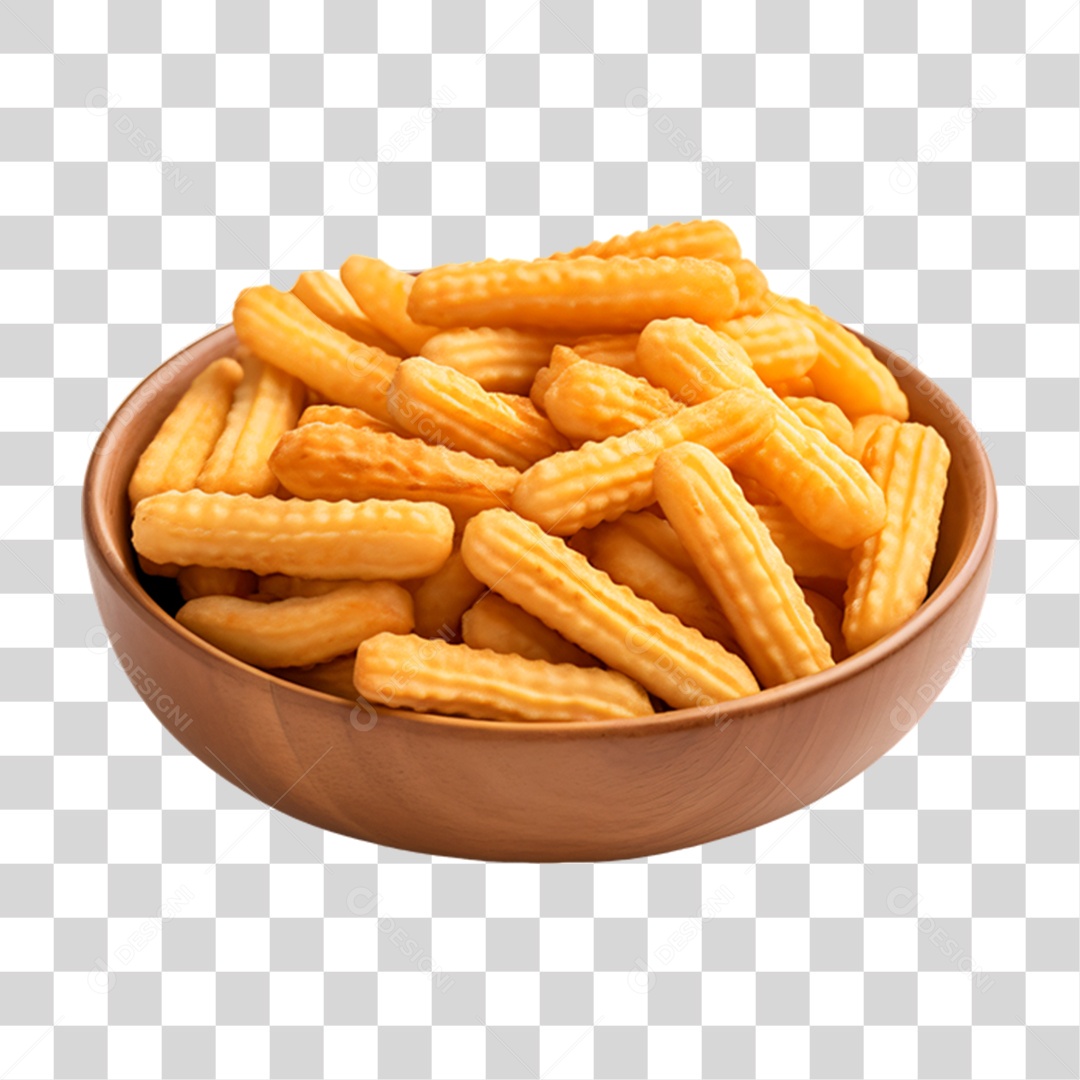 Porção de Batata Frita PNG Transparente