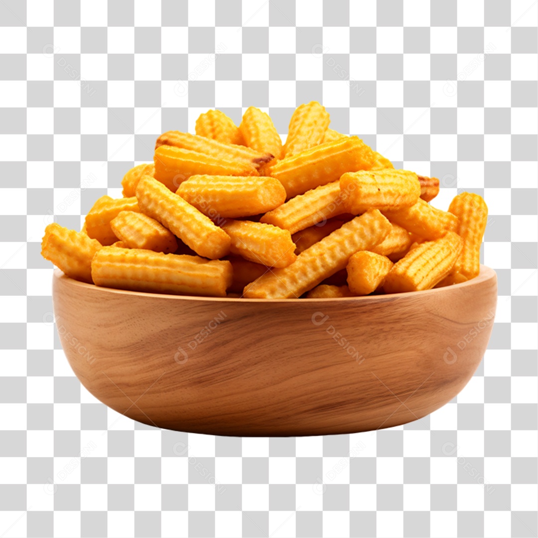 Porção de Batata Frita PNG Transparente