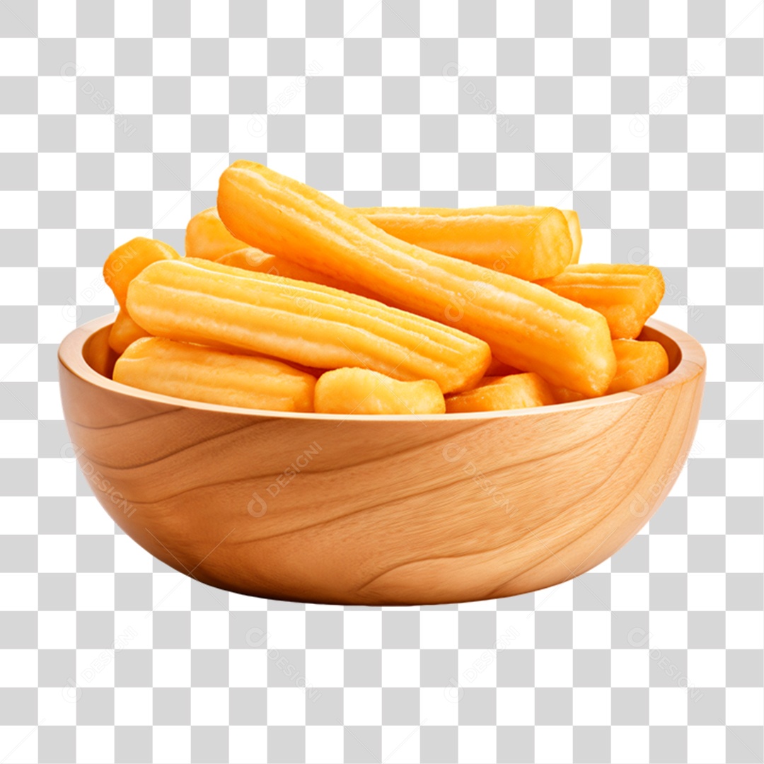 Porção de Batata Frita PNG Transparente