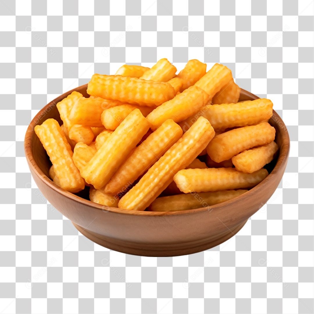 Porção de Batata Frita PNG Transparente