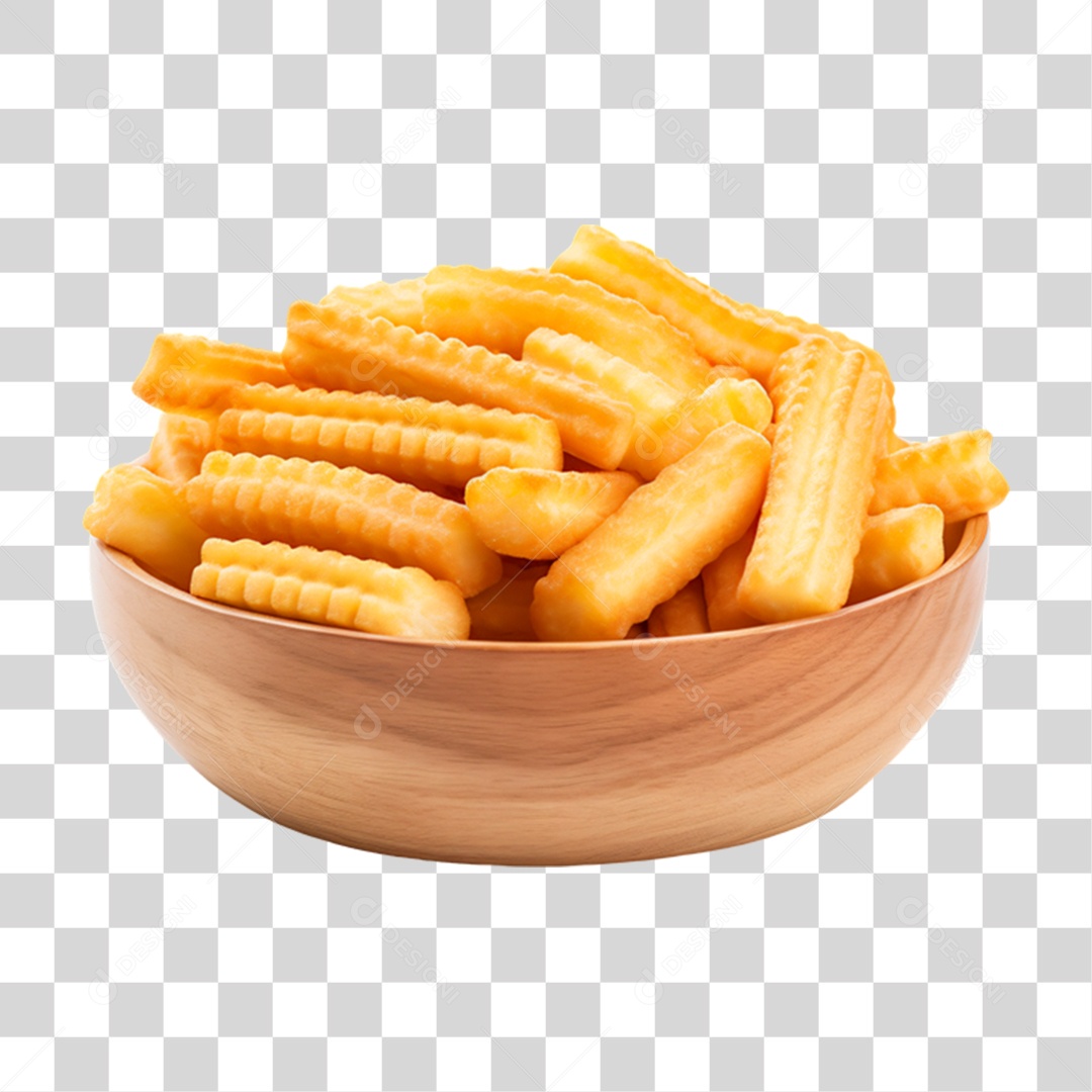 Porção de Batata Frita PNG Transparente