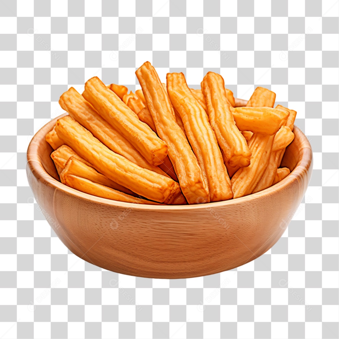 Porção de Batata Frita PNG Transparente