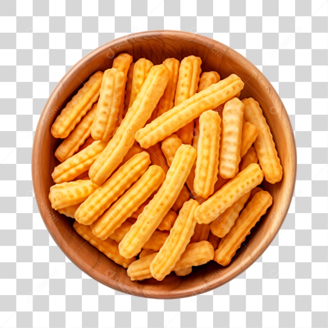 Porção de Batata Frita PNG Transparente