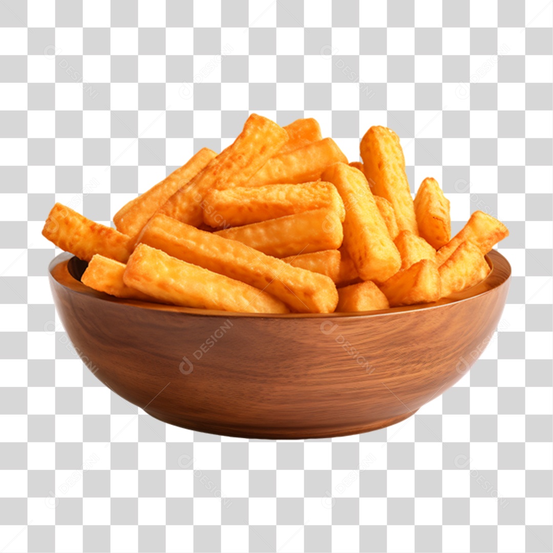 Porção de Batata Frita PNG Transparente