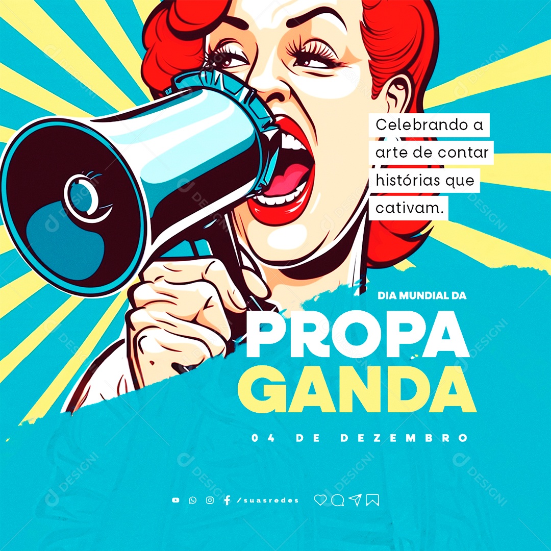 Dia Mundial da Propaganda 04 de Dezembro Social Media PSD Editável