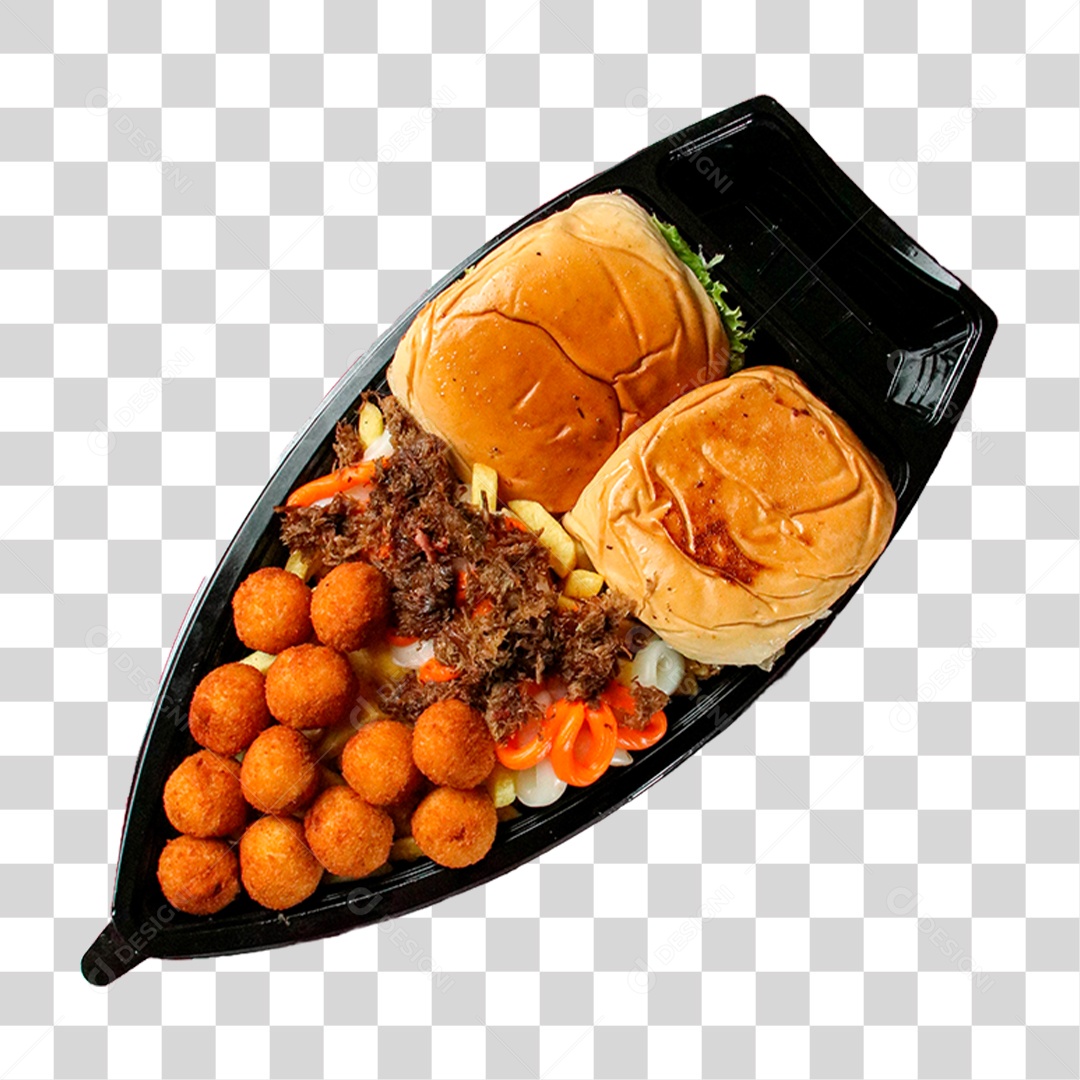 Barca de Petiscos PNG Transparente