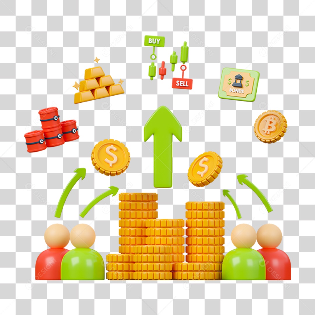 Gráficos Financeiros Investimentos PNG Transparente