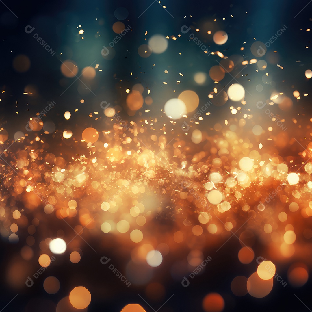 Fundo de bokeh dourado