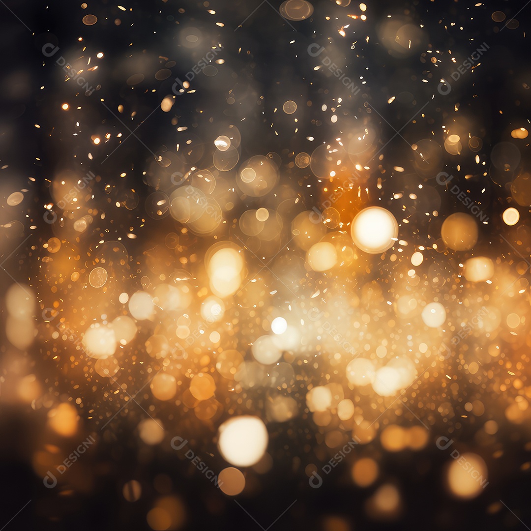 Fundo de bokeh dourado