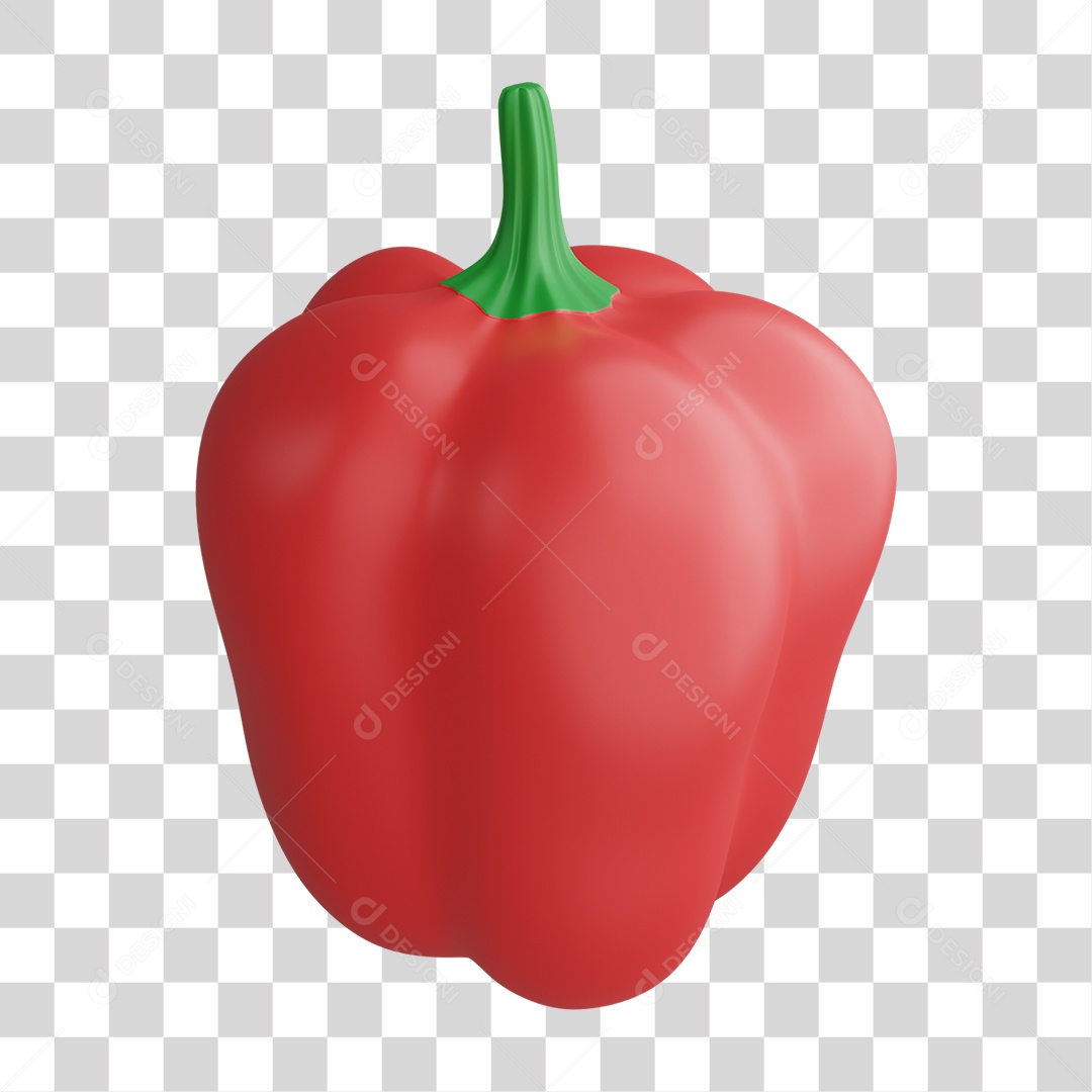 Pimentão Vermelho PNG Transparente