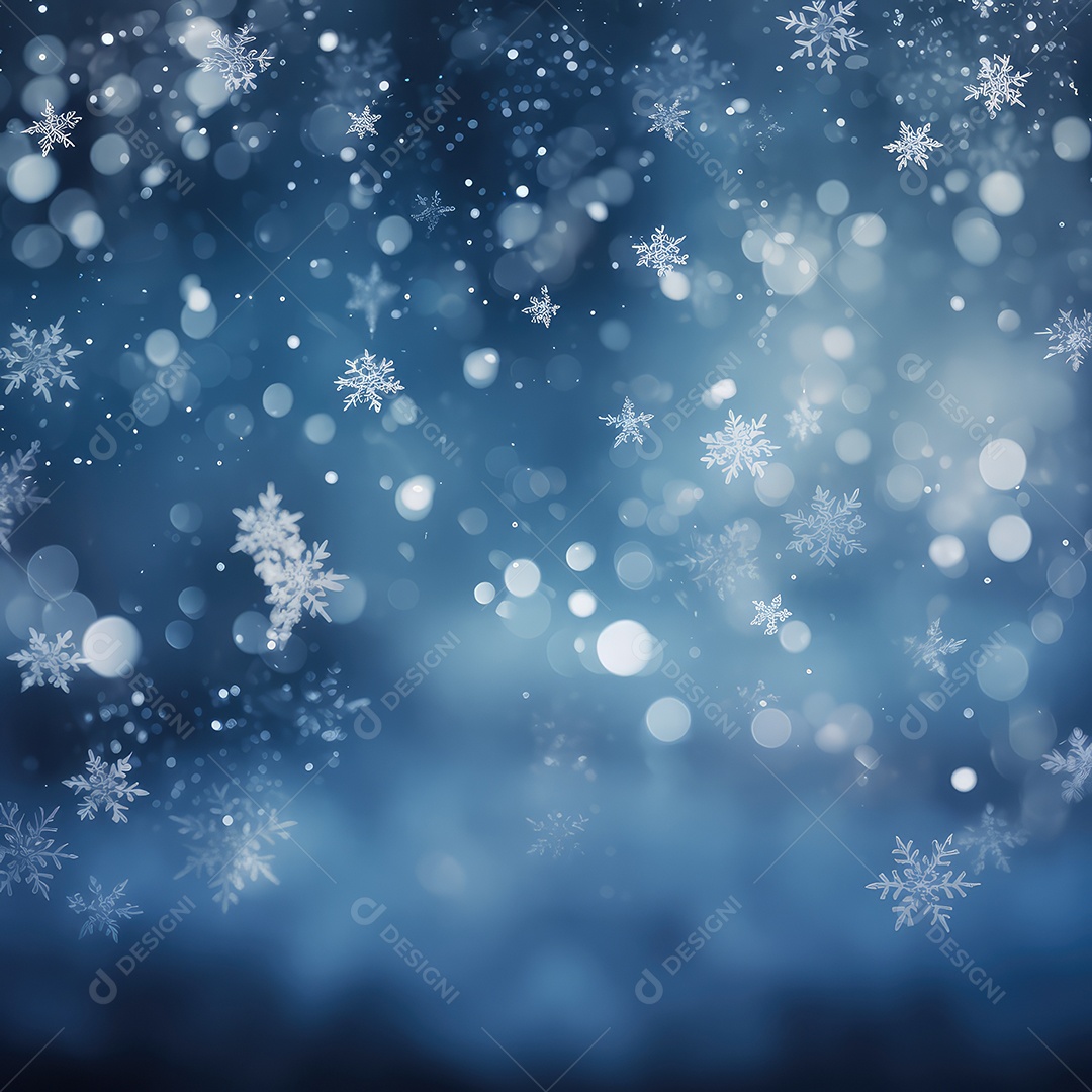 Imagens de inverno com flocos de neve