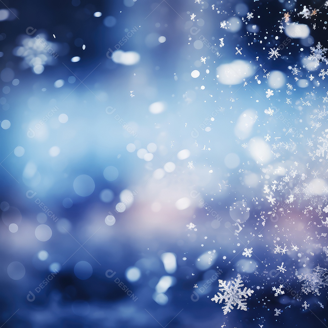 Imagens de inverno com flocos de neve