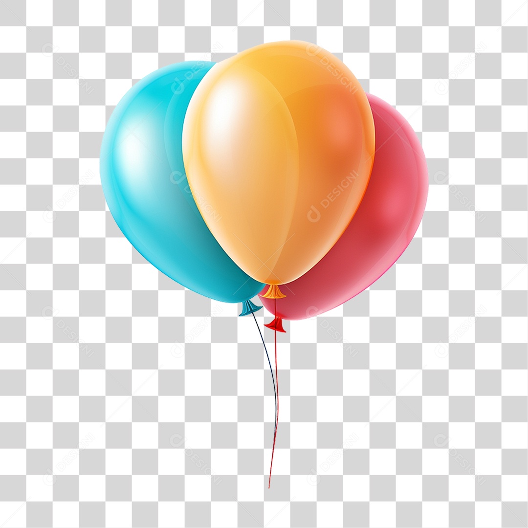 Balões Festas Enfeites Decorações PNG Transparente