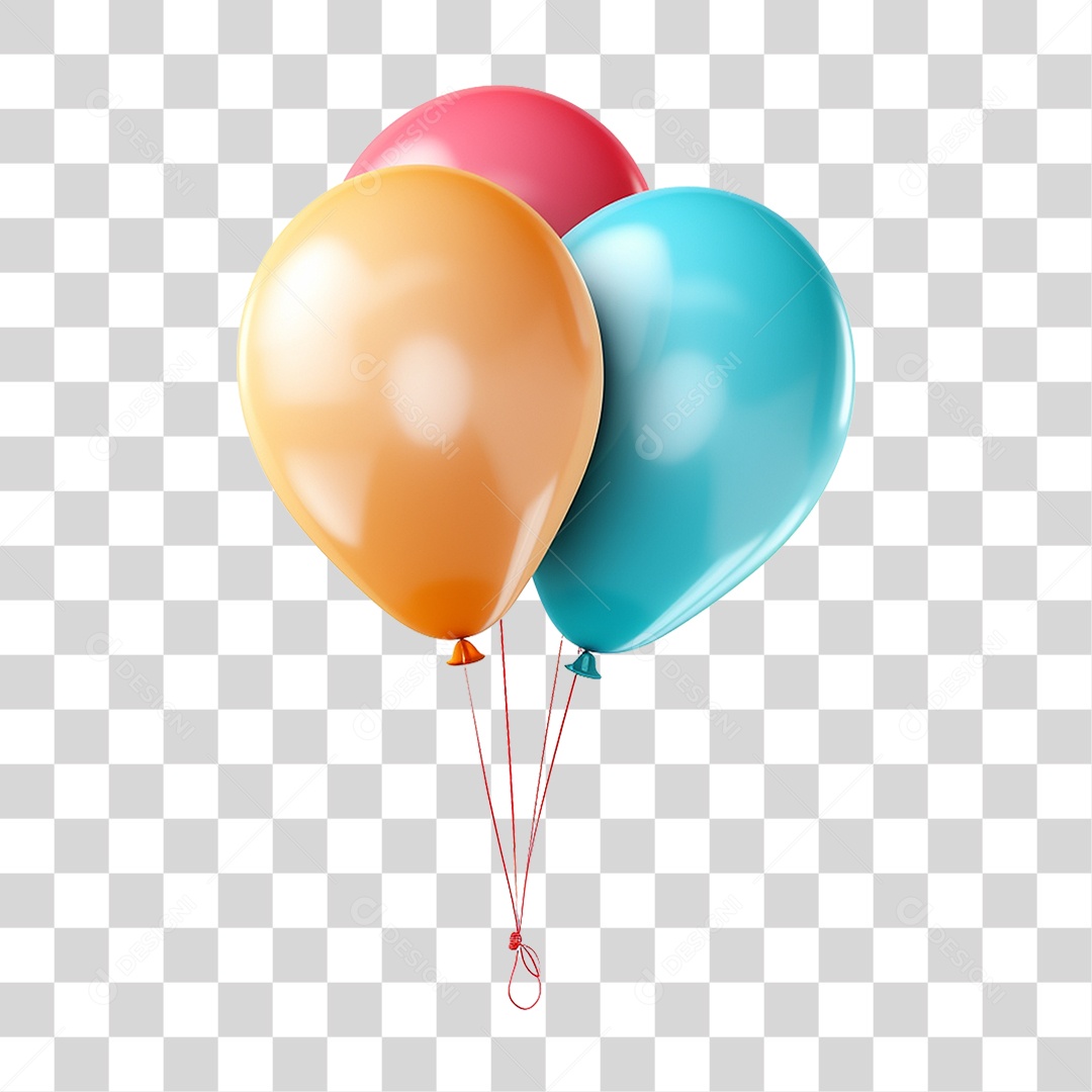 Balões Festas Enfeites Decorações PNG Transparente