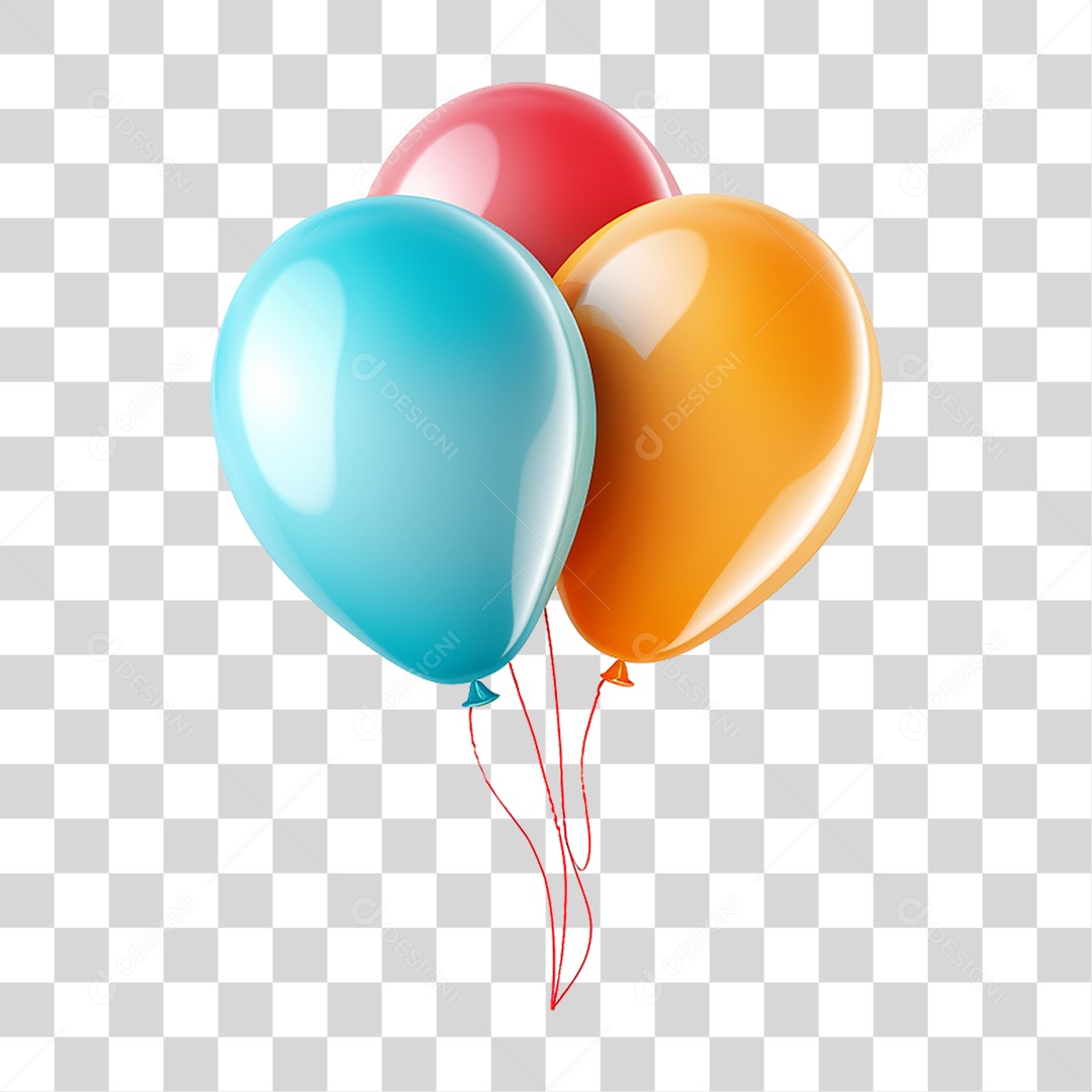 Balões Festas Enfeites Decorações PNG Transparente