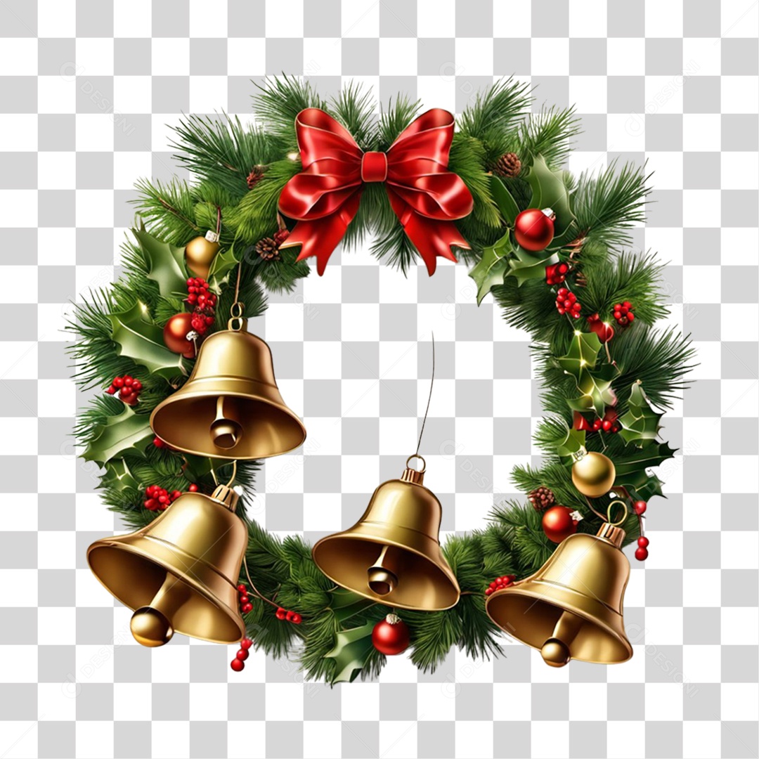 Guirlanda Natalina PNG Transparente
