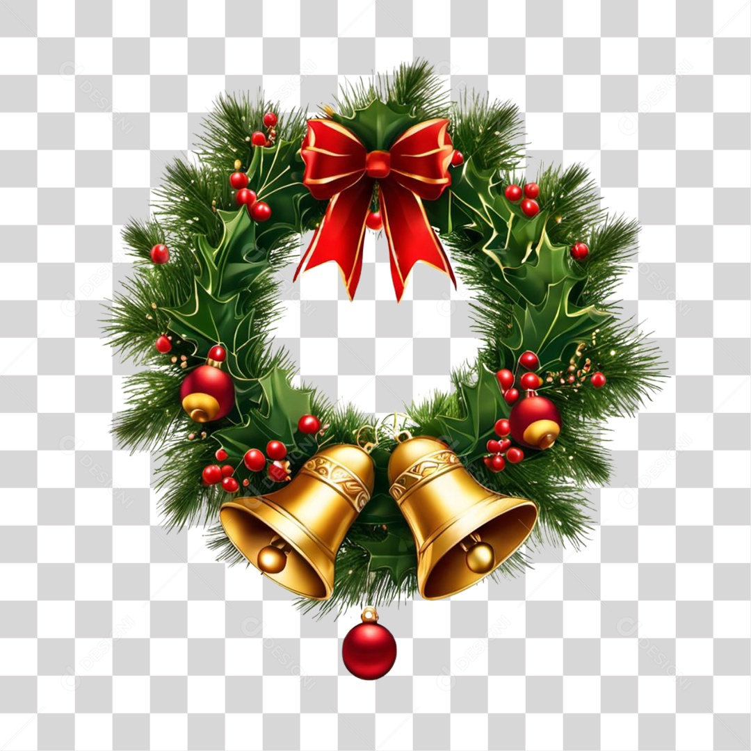 Guirlanda Natalina PNG Transparente