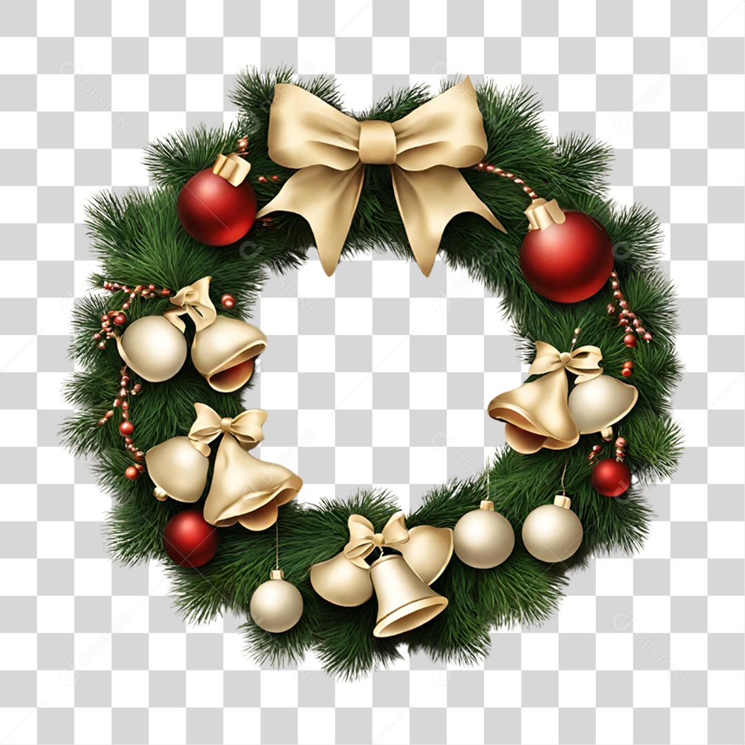 Guirlanda Natalina PNG Transparente