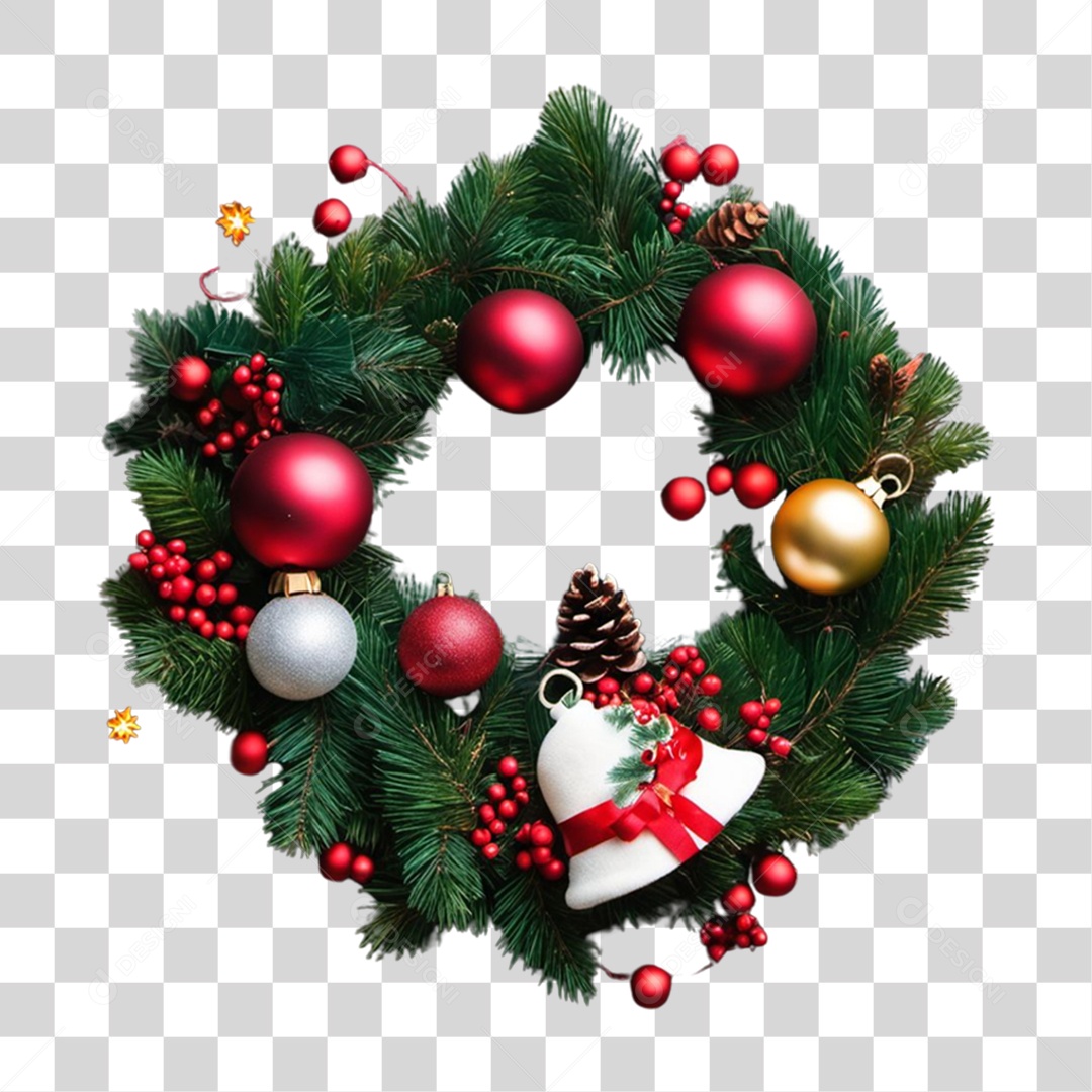 Guirlanda Natalina PNG Transparente