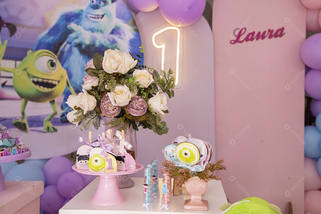 Linda decoração de aniversário infantil