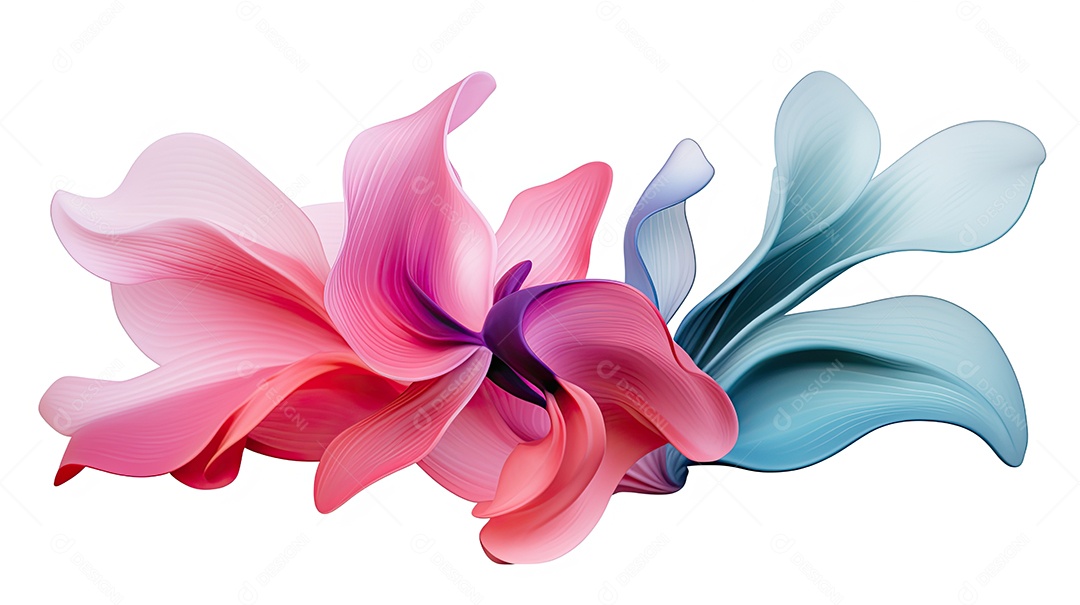 Forma abstrata colorida em fundo branco imagem JPG