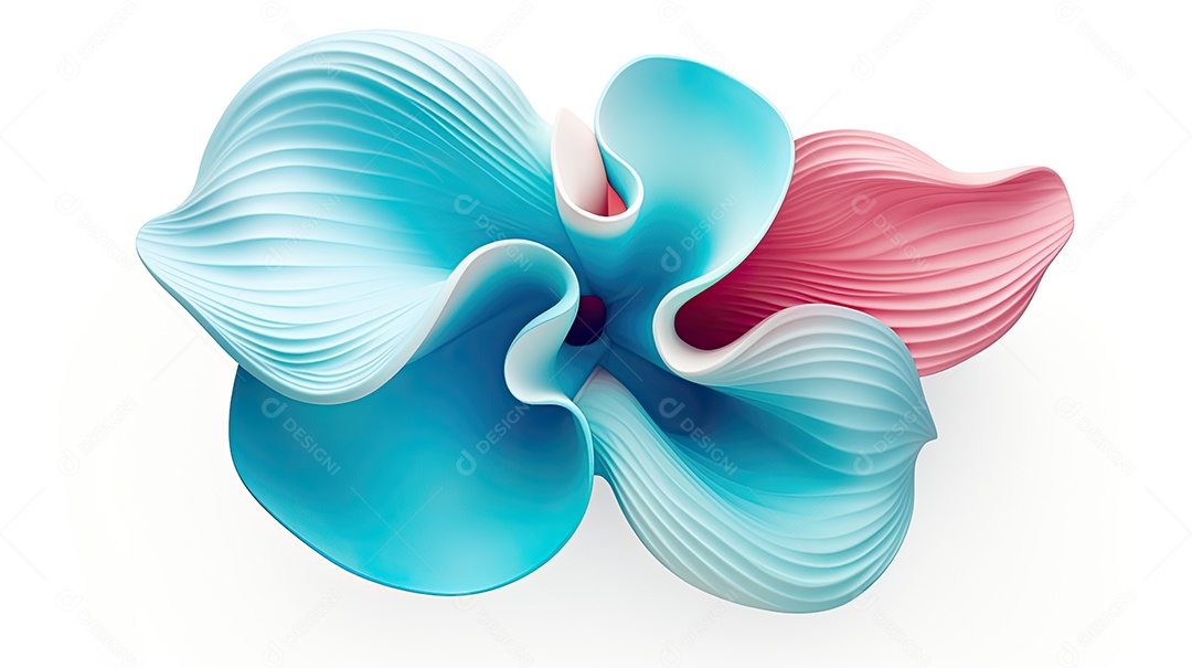 Forma abstrata colorida em fundo branco imagem JPG