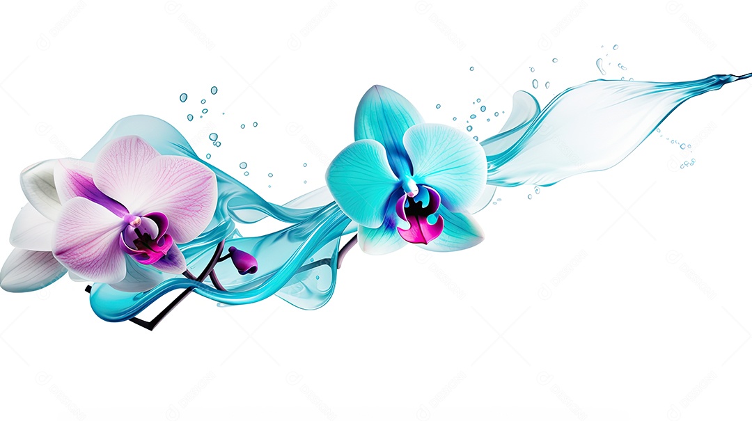 Forma abstrata colorida em fundo branco imagem JPG