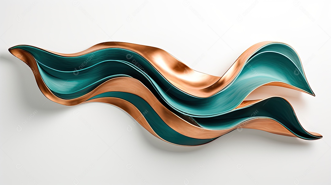 Fundo ondulado em 3D